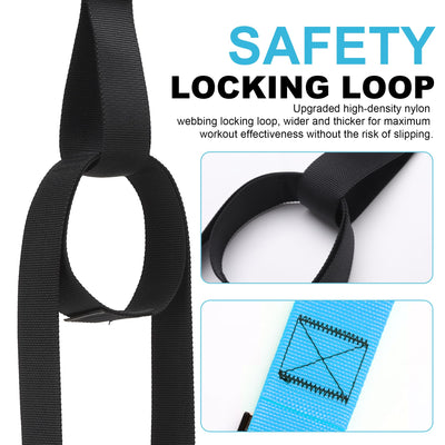 Home Resistance Training Kit | Full-Body Workout with Suspension Trainer Straps, Door Anchor, Handles, and Carrying Bag | Complete Home Gym Equipment