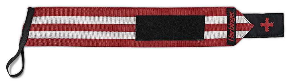 Harbinger Red Line 18-Inch Weightlifting Wrist Wraps for Men and Women (Pair)