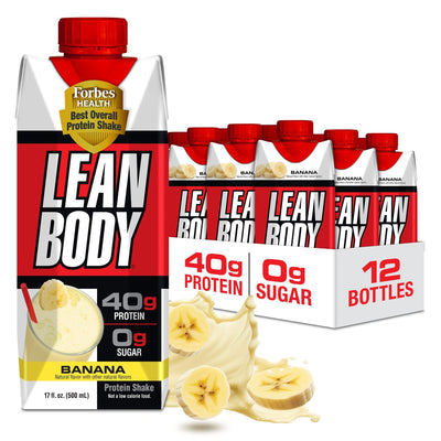 Labrada Lean Body Ready-to-Drink Cookies and Cream Protein Shake, 40g Protein, Whey Blend , 0 Sugar, Gluten No, 22 Vitamins & Minerals, (Recyclable Carton & Lid - Pack of 12) LABRADA , 17 Fl Oz (Pack of 12)