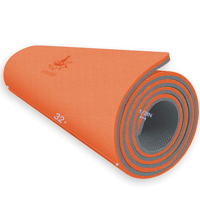 Hatha Yoga Extra Thick TPE Yoga Mat - 72"x 32" Thickness 1/2 Inch -Eco Friendly SGS Certified - With High Density Anti-Tear Exercise Bolster For Home Gym Travel & Floor Outside