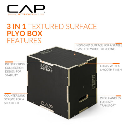 CAP Barbell 3-in-1 Plyometric Box | Multiple Styles and Sizes