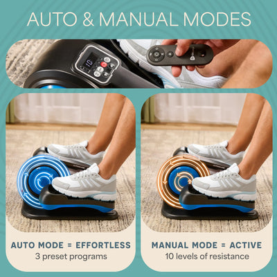 Lifepro Under Desk Elliptical Exercise Machine with or without Red Light, Seated Pedal Exerciser for Seniors & Adults, Quiet Elliptical Machine for Home or Office, Portable Leg Exerciser While Sitting