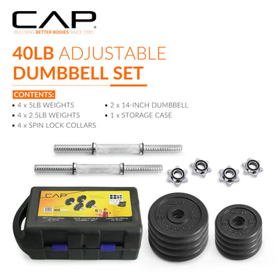 CAP Barbell Adjustable Dumbbell Weight Set | Multiple Options