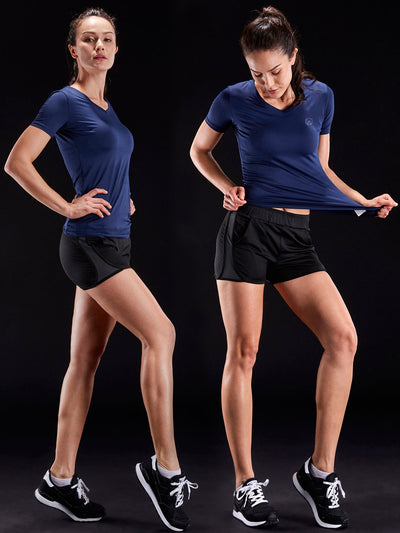 NELEUS Women's 3 Pack Compression Workout Athletic Shirt