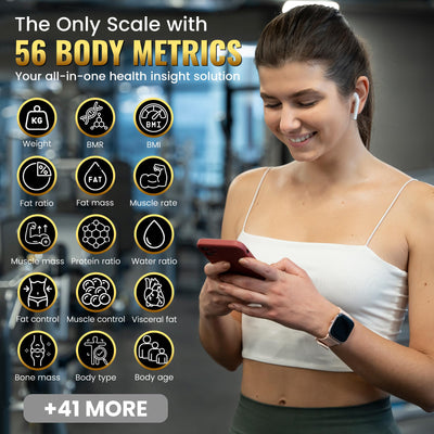 Homerz Smart Scale Pro Max – Bend-Free Smart Scale with BMI, Body Fat, Muscle Mass, Full Body Composition Scale with Digital Weight Tracking, Body Scan Scale with Handle, Body Fat Scanner