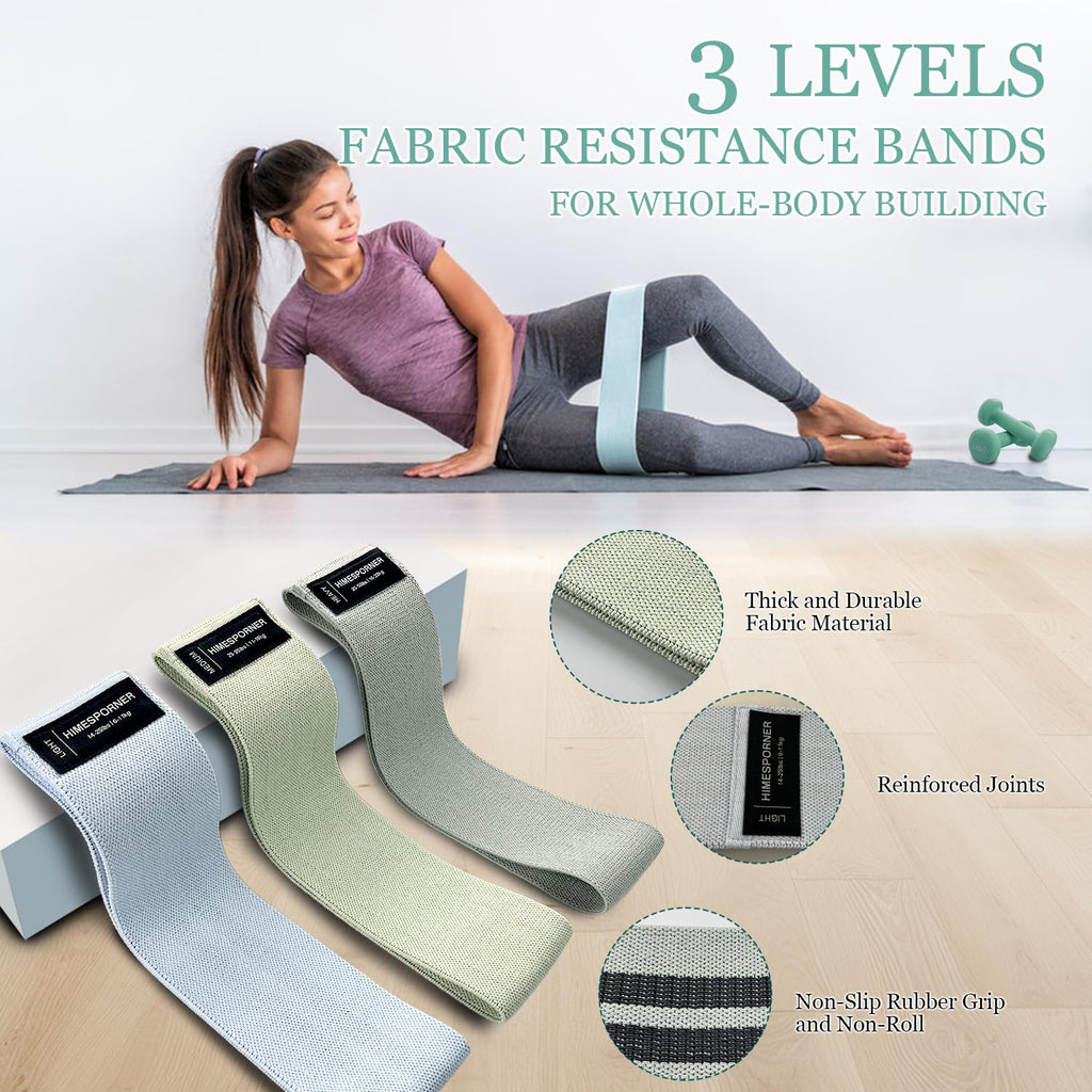 Pilates Equipment Kit for Home Workout, Pilates Ring and Ball Set with 2.2lb *2 Dumbbells, Fabric Resistance Bands, Tape Measure, Bag, Pilates Essentials Accessories for Women Yoga