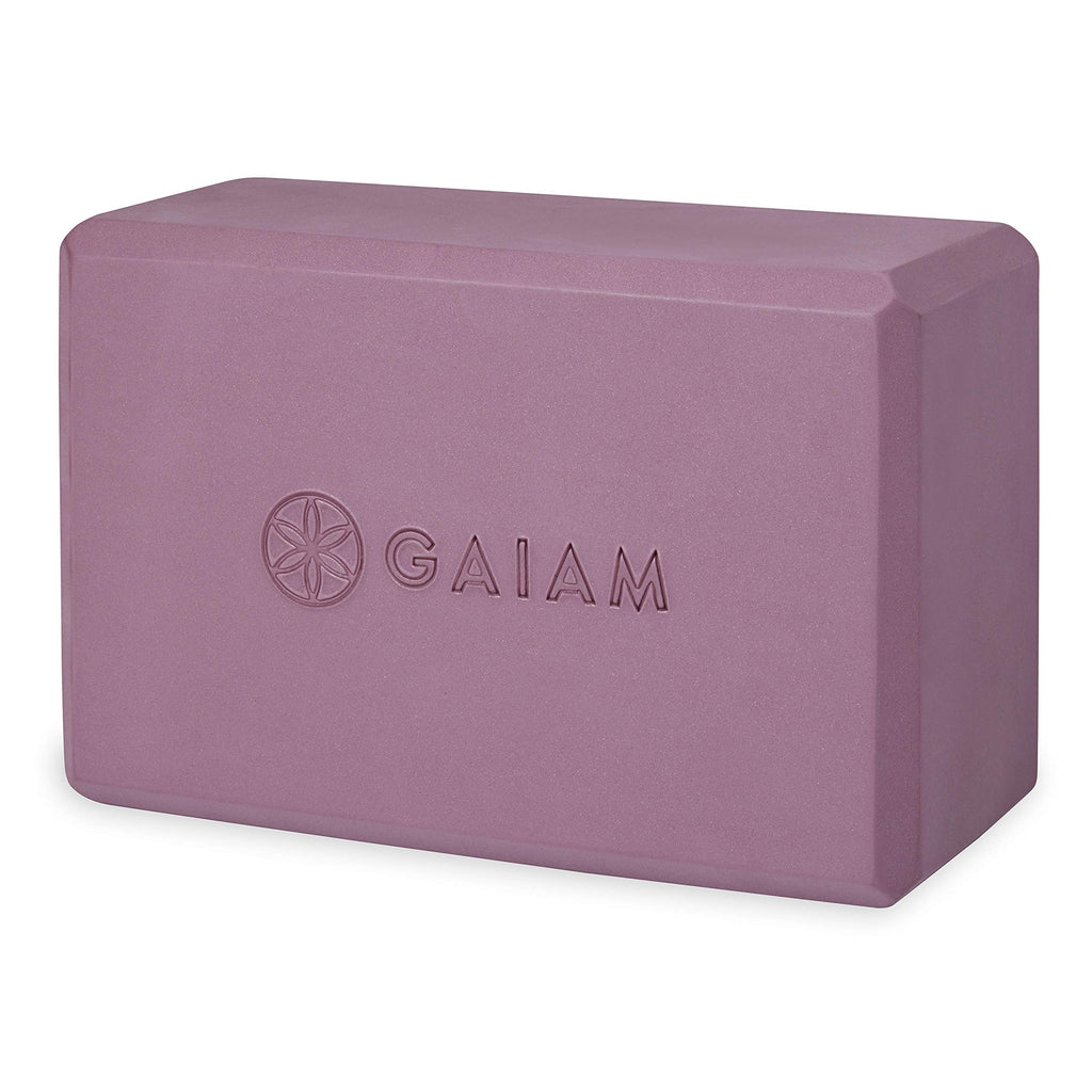Gaiam Yoga Block - Supportive Latex-Free Eva Foam - Soft Non-Slip Surface with Beveled Edges for Yoga, Pilates, Meditation - Yoga Accessories for Stability, Balance, Deepen Stretches