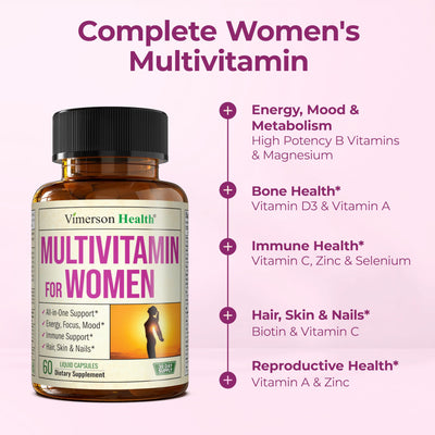 Multivitamin for Men – Methylated Mens Multivitamins & Multiminerals Capsules with Vitamin B12, A, D, C, Zinc, Magnesium & More for Complete Daily Support – High Potency Bioavailable Vitamins for Men