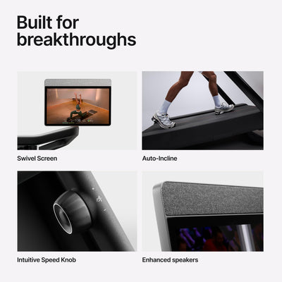 Peloton Cross Training Tread, Treadmill for Running, Walking, and Hiking with Manual or Auto-Incline Options and Immersive 24” HD Touchscreen, Exercise Equipment for Home Cardio and Strength Workouts