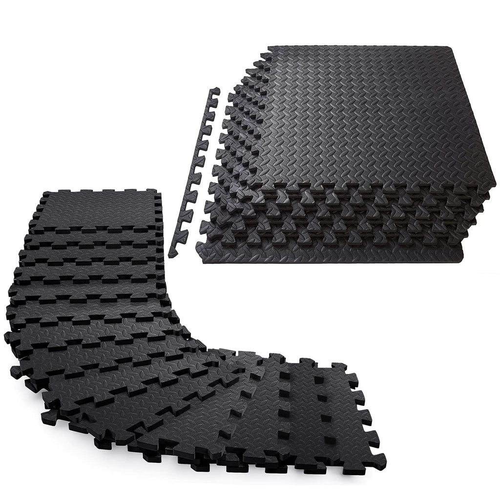 Febyyer Interlocking Soft Foam Floor Mat - 20 Tiles Protective Gym Flooring Set, Exercise Mats EVA Puzzle Rubber Tiles, Ground Surface Protection Workout Underlay Matting Sports Home Fitness Garage