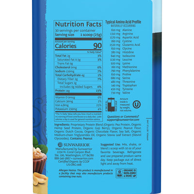Organic Plant Based Protein Powder | Vegan Organic Protein Powder Vanilla Flavored with BCAA Amino Acids & Hemp Seed Pea Blend | Non-GMO Soy Dairy Filler & Gluten Free (Vanilla, 32 Servings)