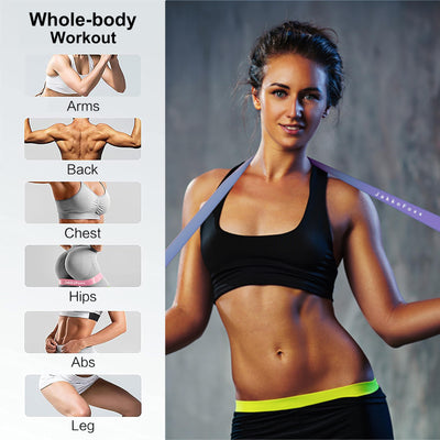 Resistance Loop Exercise Bands, Resistance Bands Exercise Bands for Home Fitness, Stretching, Strength Training, Physical Therapy,Elastic Workout Bands for Women Men Kids, Set of 5