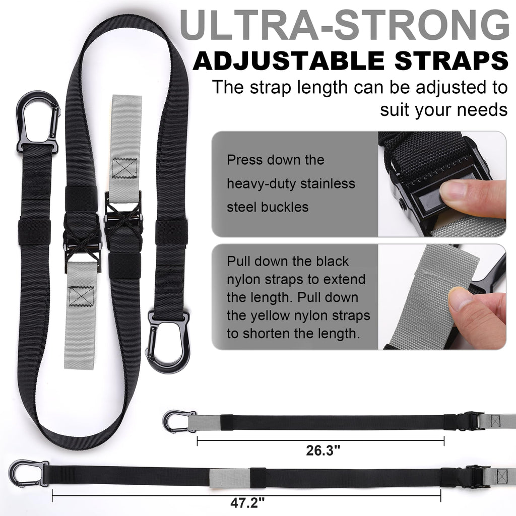 Home Resistance Training Kit | Full-Body Workout with Suspension Trainer Straps, Door Anchor, Handles, and Carrying Bag | Complete Home Gym Equipment