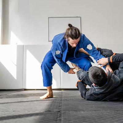 Fitvids Puzzle Exercise Gym Flooring Mat, 3/4" Thick High-Density EVA Interlocking Tiles, Workout Mat for Home Gym, Fitness Equipment, MMA, Gymnastics, 24-Piece Shock-Absorbing Exercise Mat (96 Sq Ft)