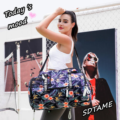 Gym Duffle Bag Backpack with Shoe Compartment,4 ways Travel Backpack for Women and Men,Multi-Functional Weekender bag with Waterproof Layer&Laptop Compartment for Fitness, Travel,Camping