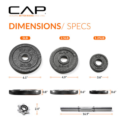 CAP Barbell Adjustable Dumbbell Weight Set | Multiple Options