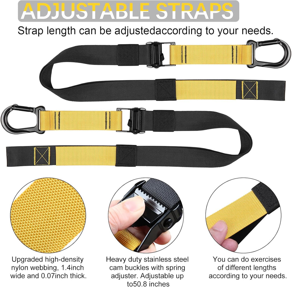 Home Resistance Training Kit for Home Gym - Resistance Bands Set with Handles, Door Anchor, Wall Mount, Guide for Full-Body Work.