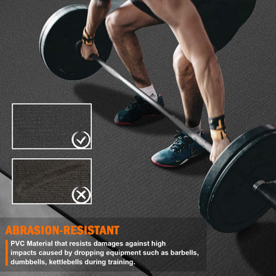 Large Exercise Mat 8'x5'|12'x6' Workout Mat for Home Gym Mats Exercise Heavy Duty Gym Flooring Fitness Mat Large Yoga Mat Cardio Mat for Weightlifting, Jump Rope, MMA, Shoe-Friendly