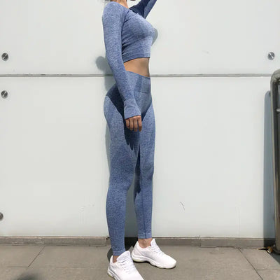 Quick-Dry Yoga Pants Training Set for Activewear