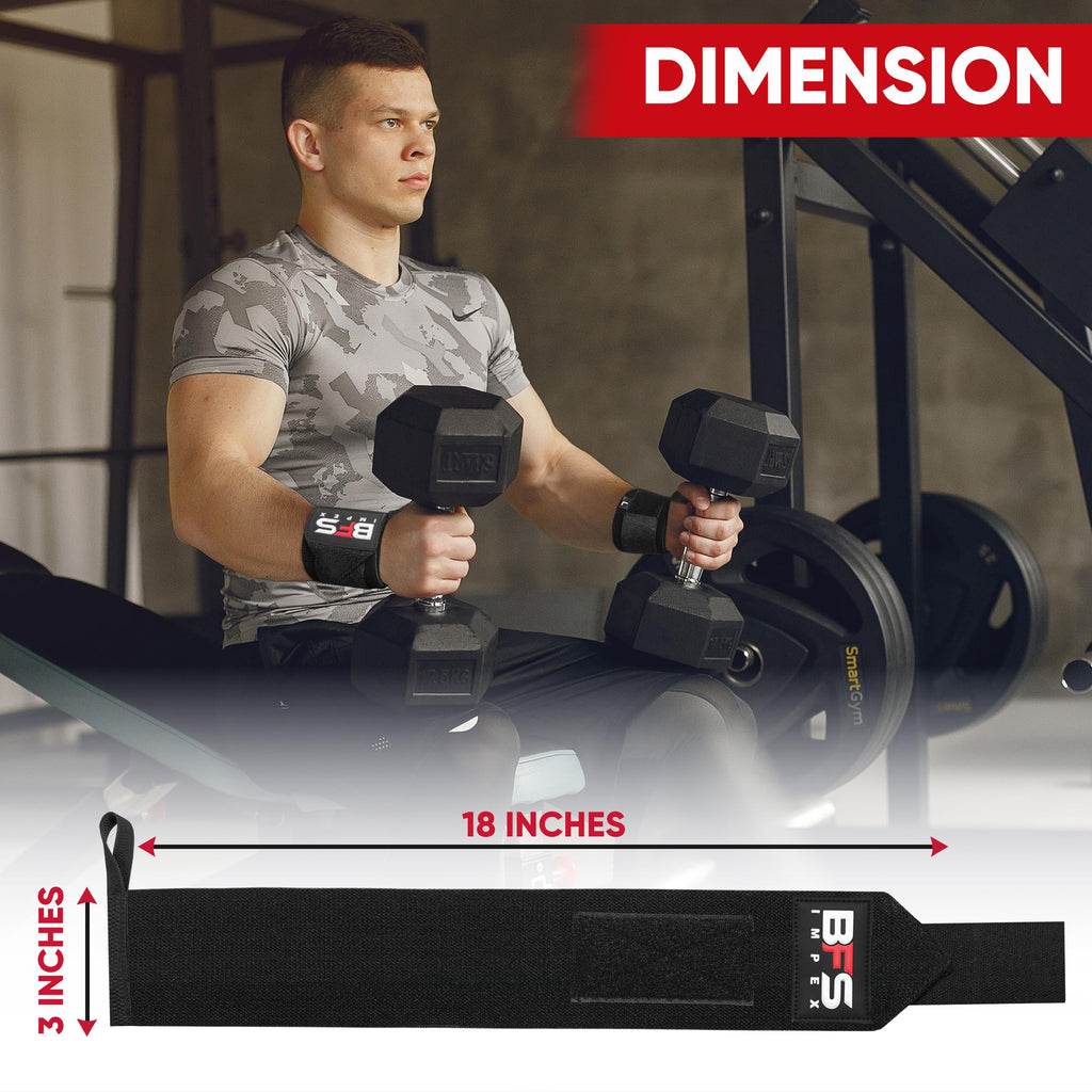 Wrist Wraps for Weightlifting,18” Premium Quality Wrist Straps for Weightlifting,Weight Lifting Wrist Wraps with Thumb Loop for Curls Dips,Powerlifting Weight Training Men Women