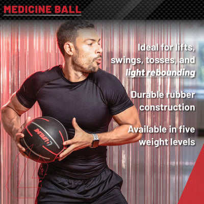 Lifeline Fitness Medicine Ball - Total Body Strength and Stability Training - Non-Slip, Light Bounce - Textured Surface - Durable - Home Gym Exercise Equipment