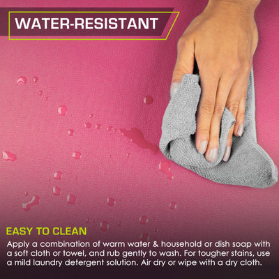 ProsourceFit Tri-Fold Folding Thick Exercise Mat 6’x2’ with Carrying Handles for MMA, Gymnastics Core Workouts