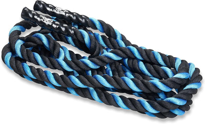 Poly Dacron Battle Rope - Workout & Training Rope - Blue, 1.5" x 30 ft