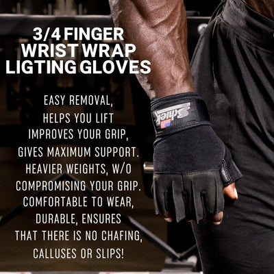 Schiek 540 Platinum Lifting Gloves - One Year Warranty!