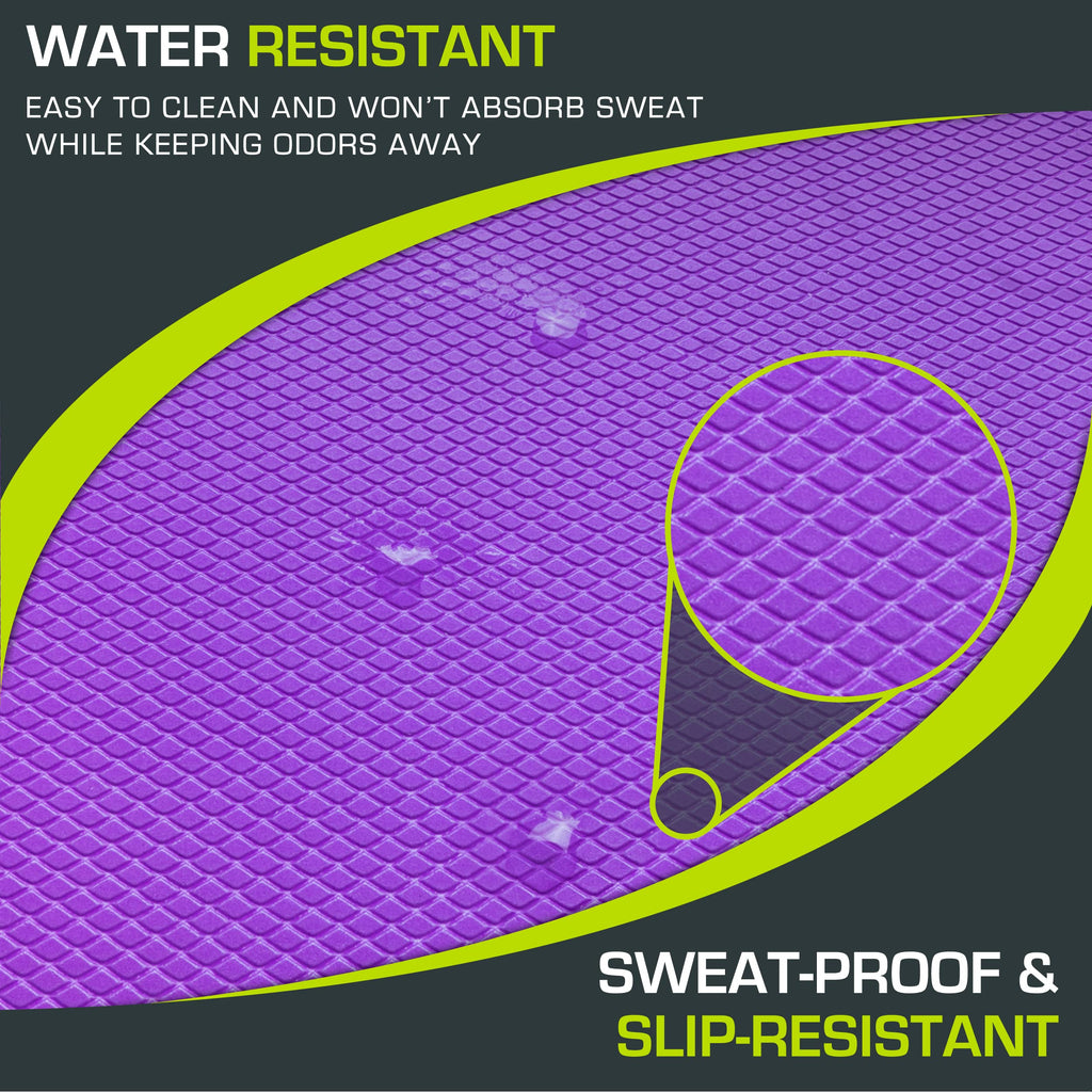 ProsourceFit Exercise Balance Pad – Large Cushioned Non-Slip Foam Mat & Knee Pad for Fitness, Stability Training, Physical Therapy, Yoga 15"x19"