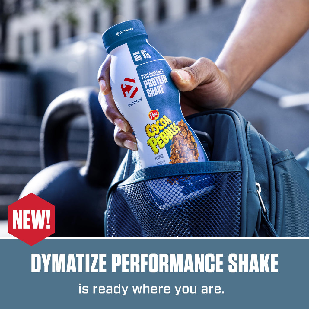 Dymatize Performance Protein Shake, Fruity Pebbles, 30g of Protein, 6.2g BCAA for Muscle Recovery, No Added Sugar, Low Fat, 24 Vitamins and Minerals, Gluten-Free, Ready to Drink, On-the-Go Snack, 11.5fl oz, 12 pack