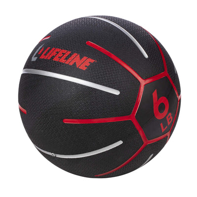 Lifeline Fitness Medicine Ball - Total Body Strength and Stability Training - Non-Slip, Light Bounce - Textured Surface - Durable - Home Gym Exercise Equipment
