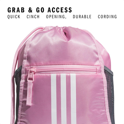adidas Alliance Sackpack – Drawstring Backpack Small Bag for Men and Women