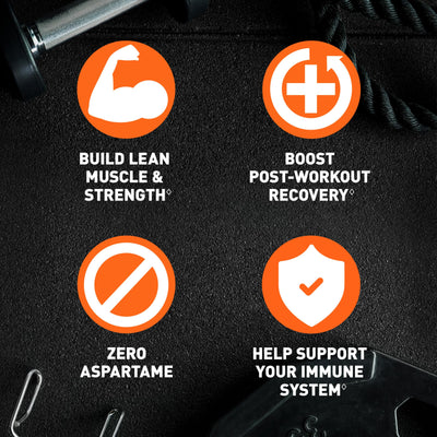 Body Fortress Super Advanced Whey Protein Powder, Strawberry, Immune Support (1), Vitamins C & D Plus Zinc, 1.78 lbs