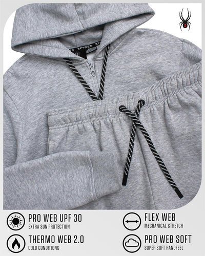 Spyder Mens Tracksuit - 2 Piece Sweatsuit for Men with Zip Up Hoodie & Jogger Sweatpants, Track Suit for Jogging or Warm Up