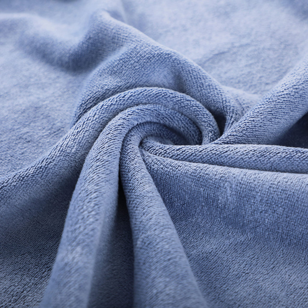 Microfiber Gym Towels Bigger Size Super Soft for Exercise Fitness, Sports, Workout, 380-GSM 15-Inch x 31-Inch Quick-Drying Towels (3 Pack, Grey+Blue+Purple)