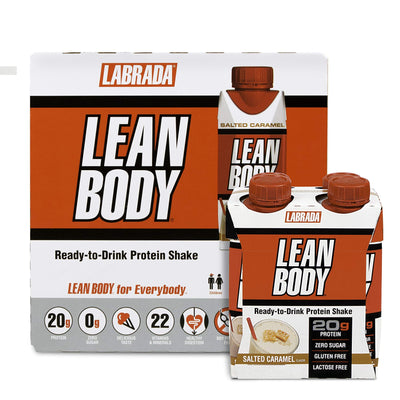 Labrada Lean Body Ready-to-Drink Cookies and Cream Protein Shake, 40g Protein, Whey Blend , 0 Sugar, Gluten No, 22 Vitamins & Minerals, (Recyclable Carton & Lid - Pack of 12) LABRADA , 17 Fl Oz (Pack of 12)