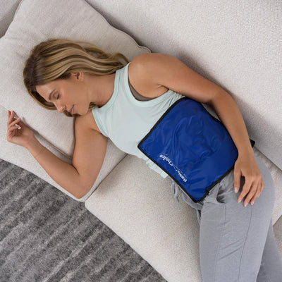 Rester's Choice Gel Cold & Hot Packs (2-Piece Set) Medium 5x10 in. Reusable Warm or Ice Packs for Injuries, Hip, Shoulder, Knee, Back Pain – Hot & Cold Compress for Swelling, Bruises, Surgery