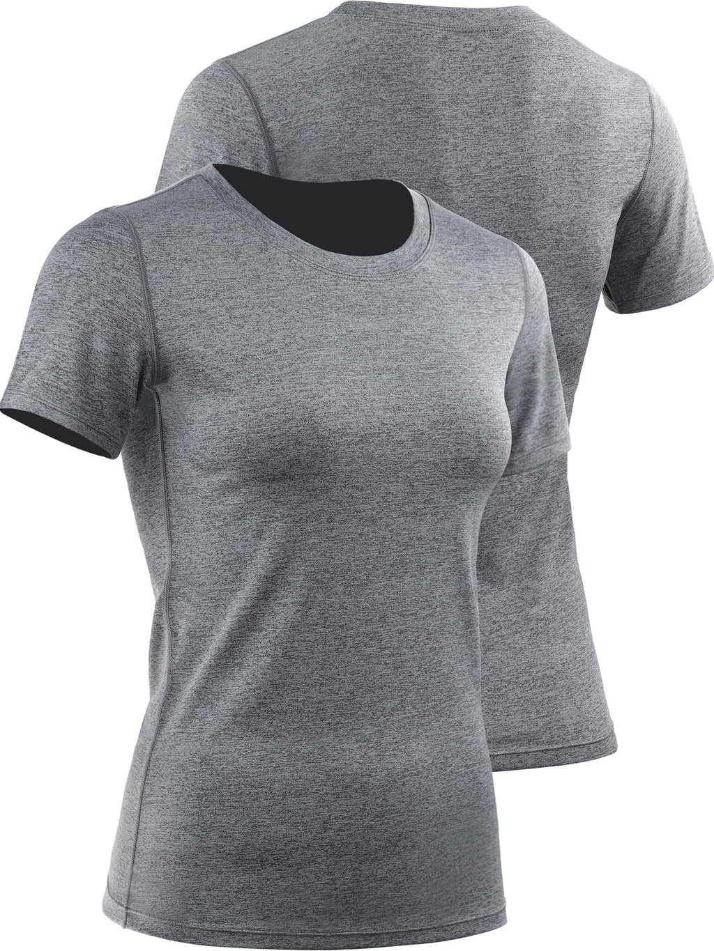 CADMUS 3/4/5 Pack Women's Compression Shirt Running Athletic T-Shirts Workout Tops Baselayer Short Sleeve Yoga Gym Sports