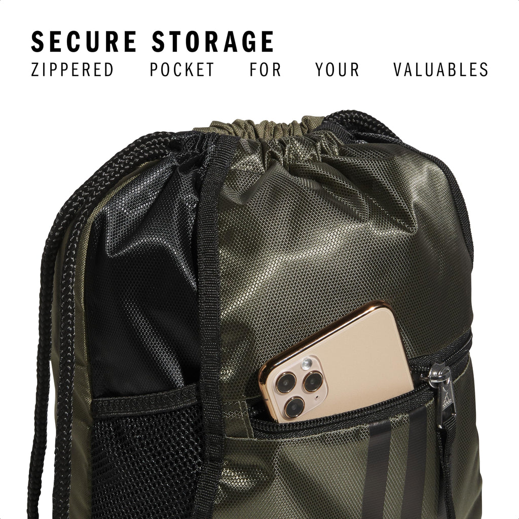 adidas Alliance Sackpack – Drawstring Backpack Small Bag for Men and Women