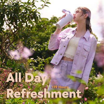 Paradise Shaker Bottle 24 oz, Insulated Stainless Steel Protein Shaker, Dishwasher Safe, with Lid Brush & Protective Boot, Leakproof Twist-Off Chug Cap, Sage Green, Tahoe Mist