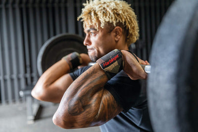 Harbinger Red Line 18-Inch Weightlifting Wrist Wraps for Men and Women (Pair)