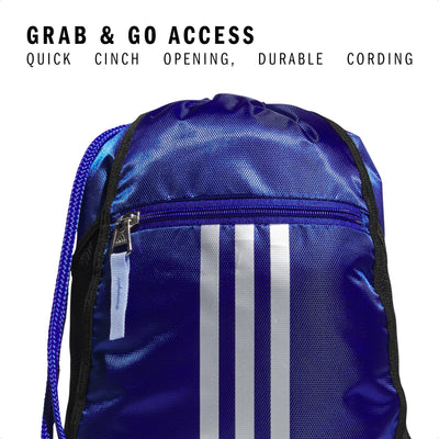 adidas Alliance Sackpack – Drawstring Backpack Small Bag for Men and Women
