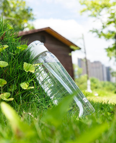 30oz Sport Water Bottle with Time Markers, Large Durable Gym Plastic Bottle Tritan BPA Free for Fitness, Outdoor Enthusiasts, Leakproof Gray (Pack of 1)