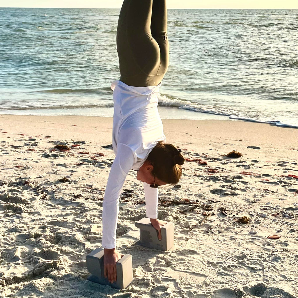 WRIST Buddy® Yoga Blocks 2 Pack | Ergonomic Hand-Shape Reduces and Prevents Wrist Pain | Enhances Comfort, Stability, and Grip Strength | EVA Yoga Accessories Set | Best Gifts