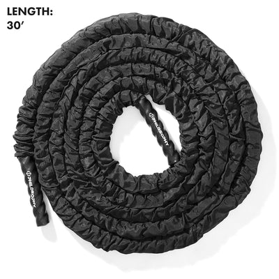 Philosophy Gym Exercise Battle Rope with Cover and Anchor Kit for Fitness Training, Conditioning