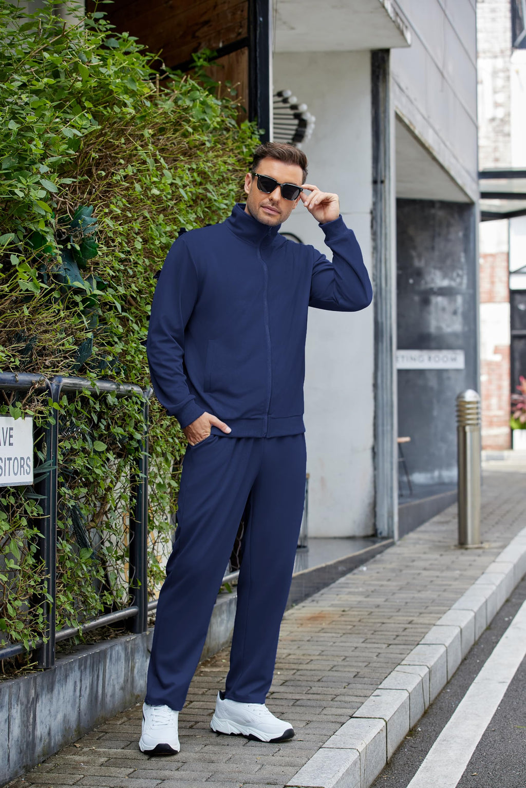 COOFANDY Men's Tracksuits Casual Sweatsuit 2 Piece Full Zip Athletic Jogging Suit Sets Sport Sweat Suit