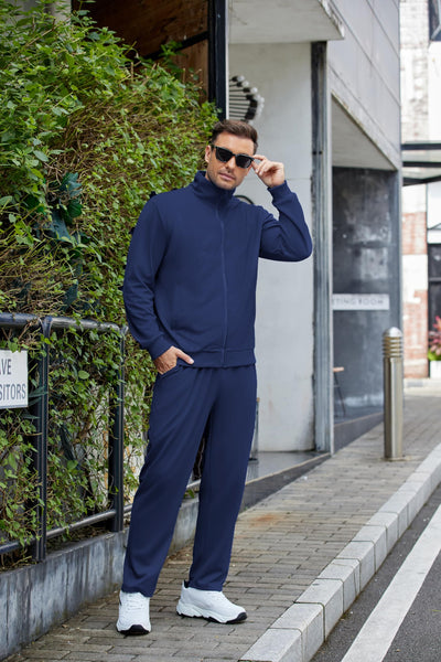COOFANDY Men's Tracksuits Casual Sweatsuit 2 Piece Full Zip Athletic Jogging Suit Sets Sport Sweat Suit