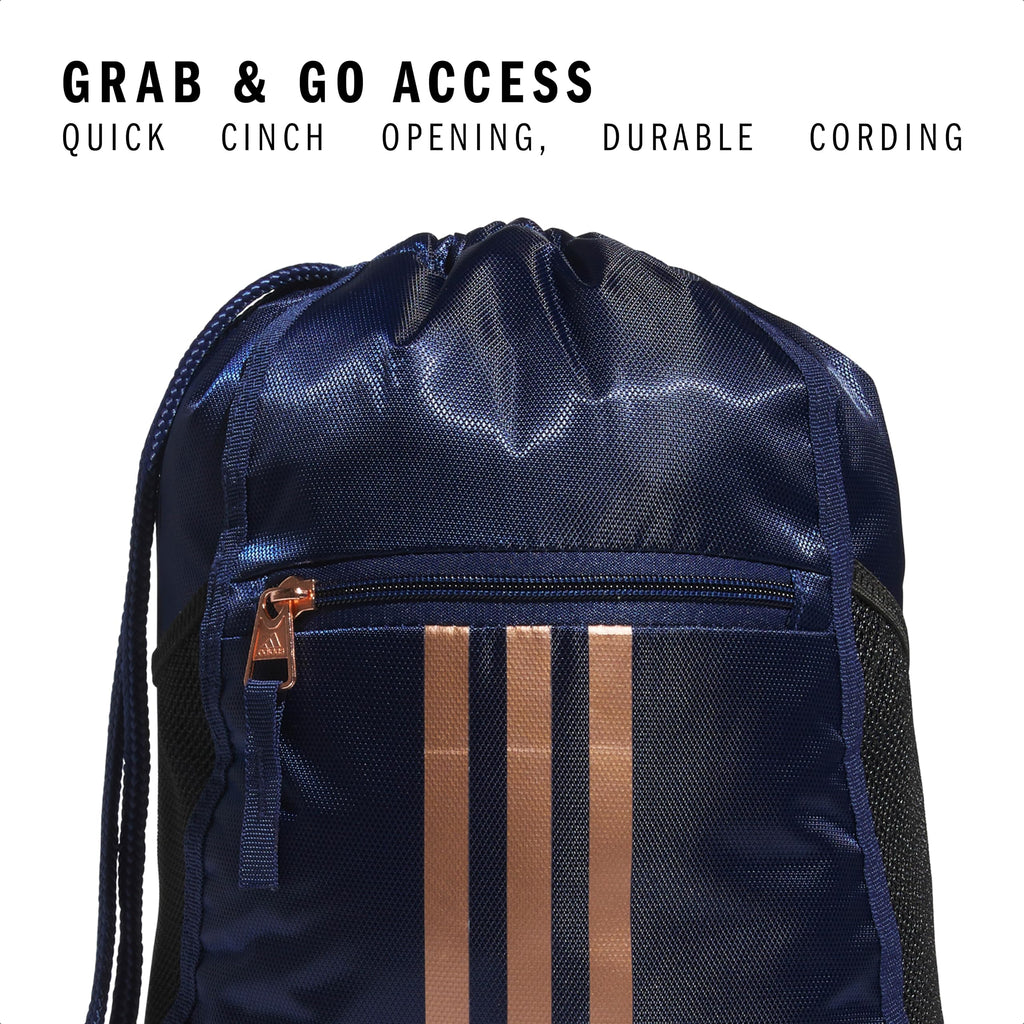 adidas Alliance Sackpack – Drawstring Backpack Small Bag for Men and Women