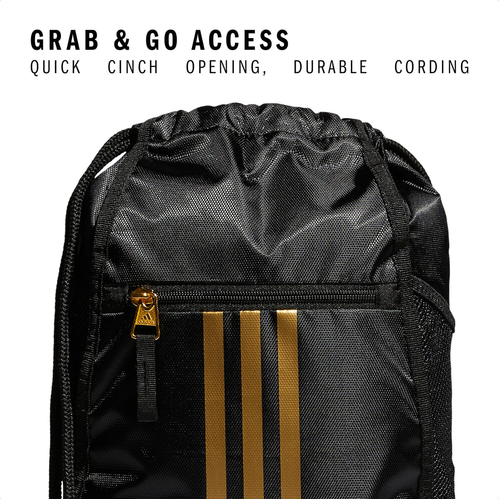 adidas Alliance Sackpack – Drawstring Backpack Small Bag for Men and Women