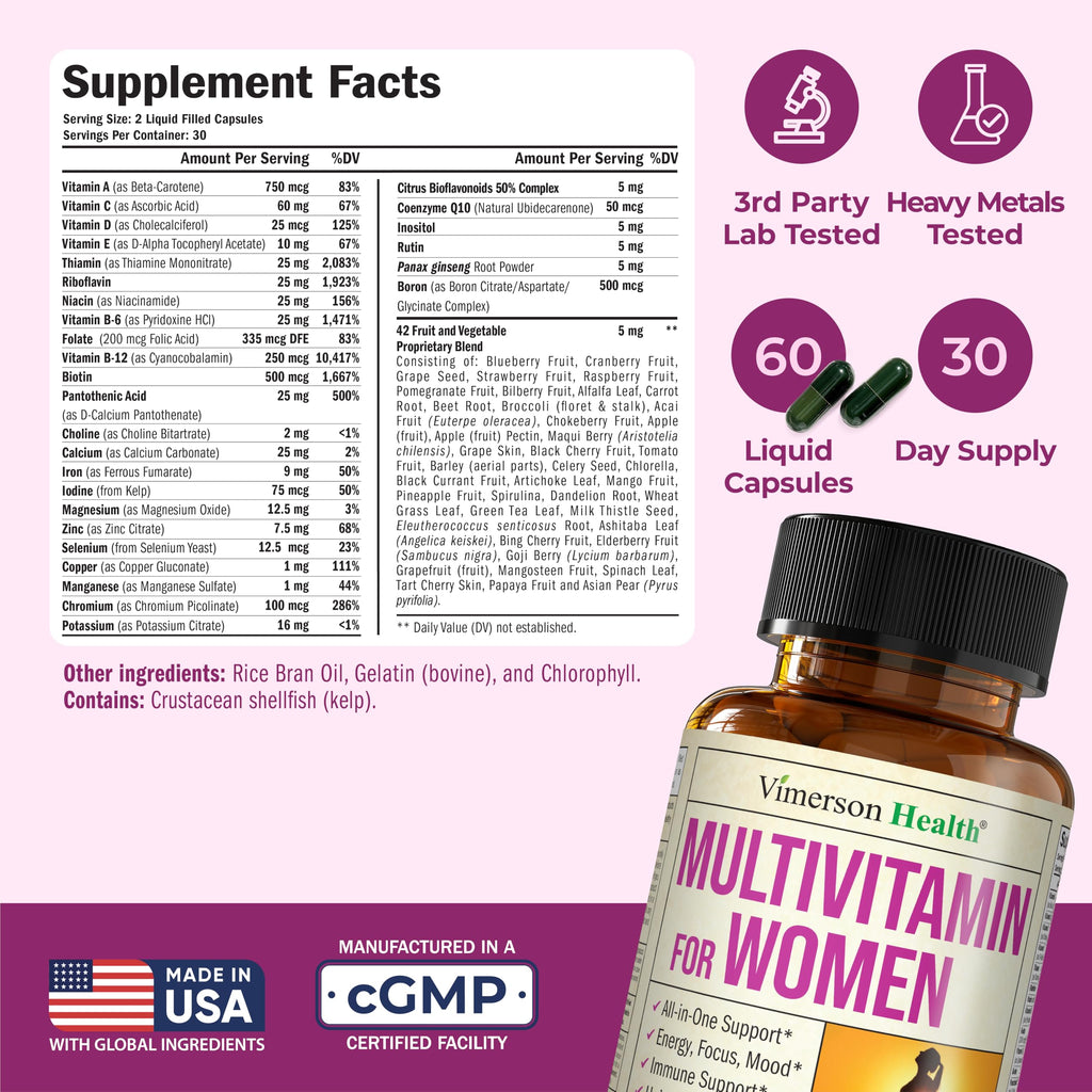 Multivitamin for Men – Methylated Mens Multivitamins & Multiminerals Capsules with Vitamin B12, A, D, C, Zinc, Magnesium & More for Complete Daily Support – High Potency Bioavailable Vitamins for Men